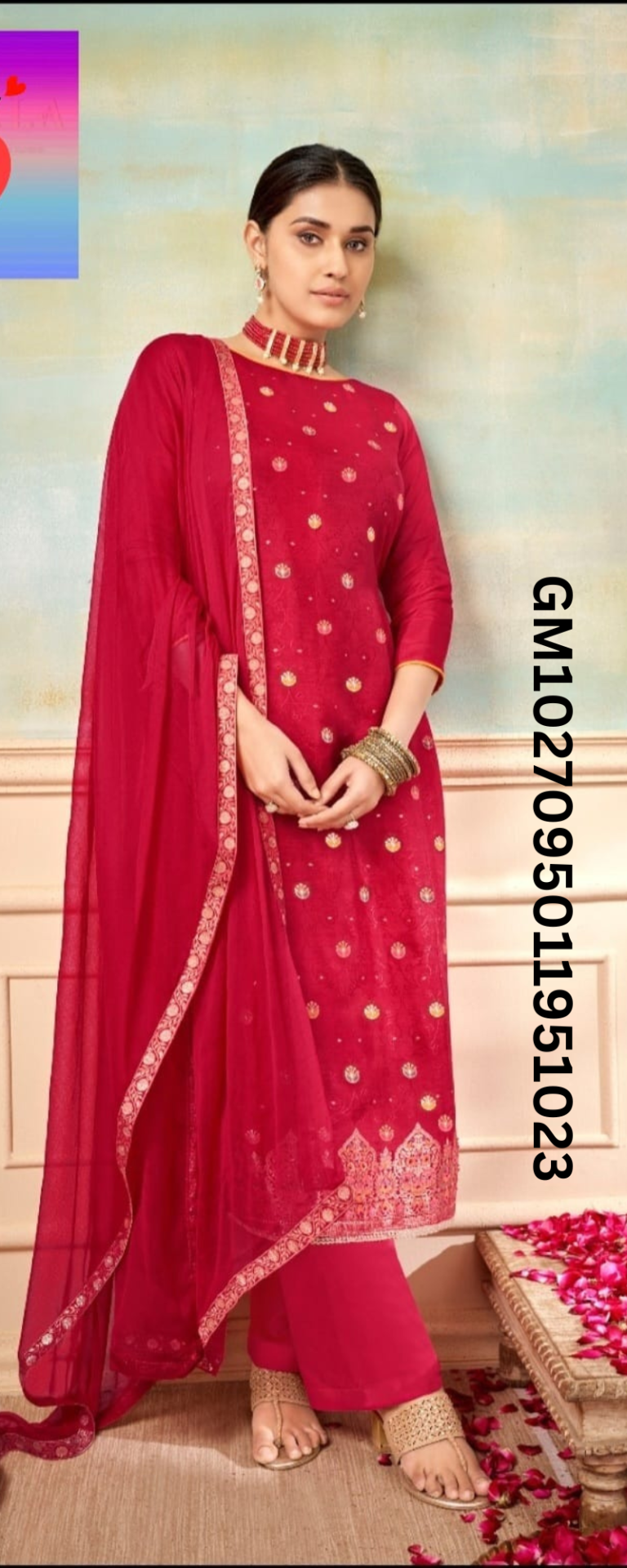 VARSHA 2 RED suit 1023