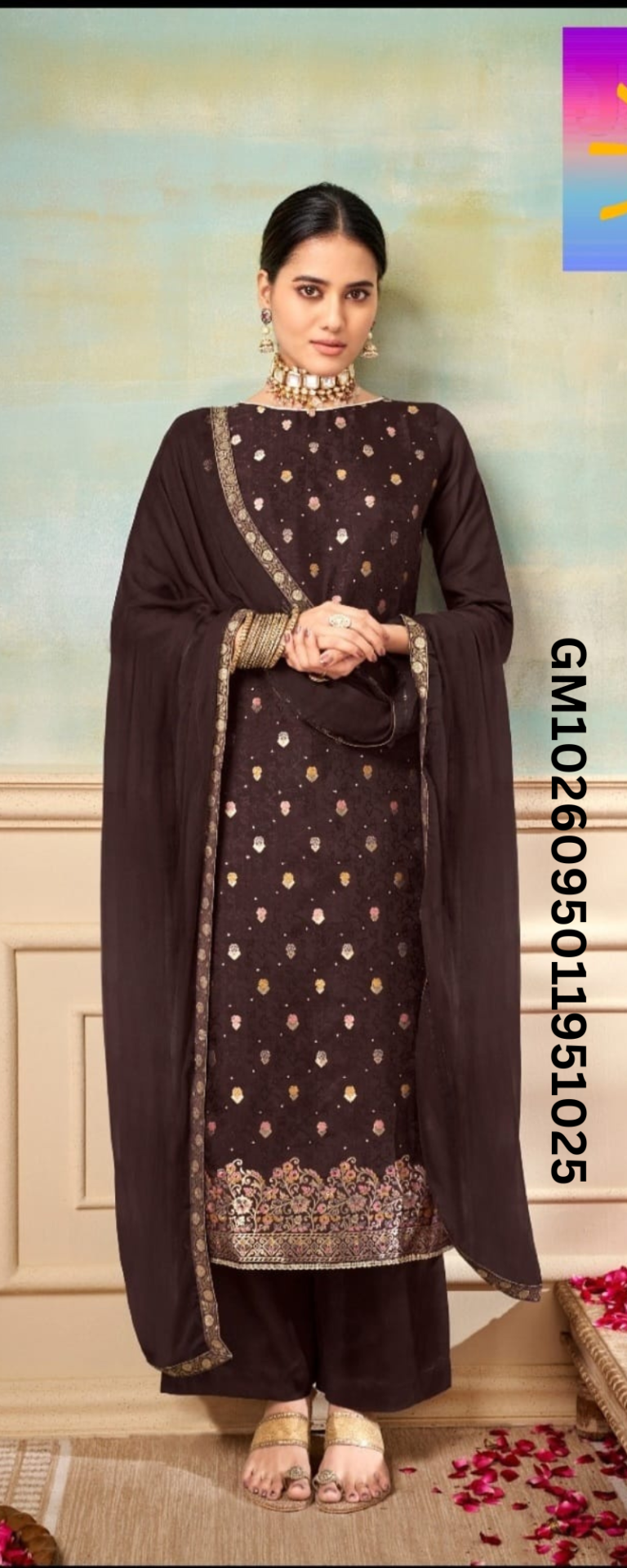 VARSHA 1 Chocolate Brown Suit 1025